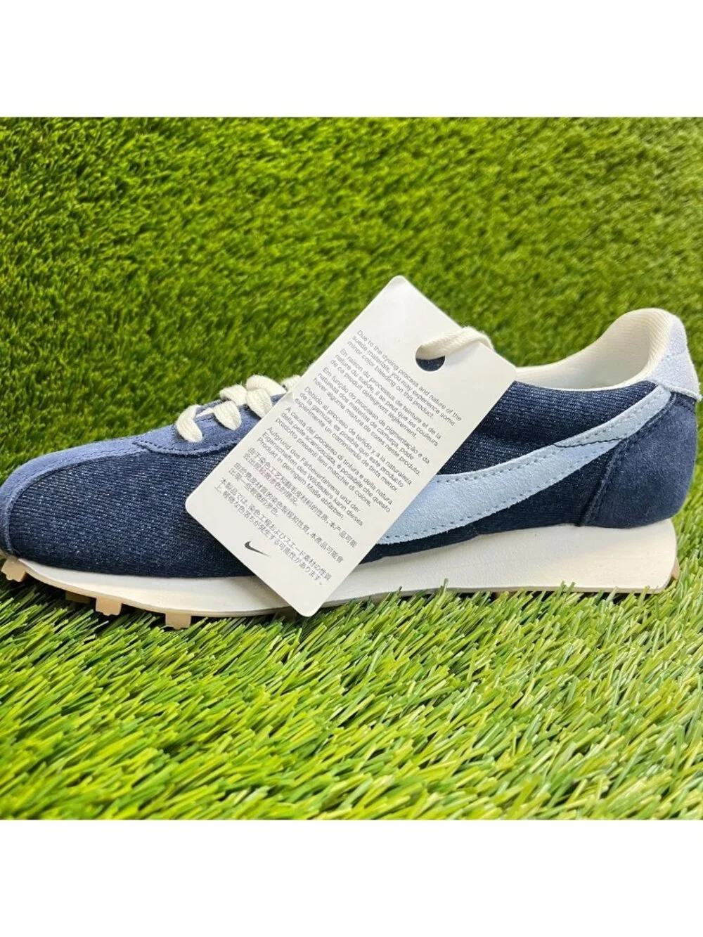 Nike LD 1000 SE Denim Womens Size 6.5 Navy White Athletic Running Shoes Sneakers